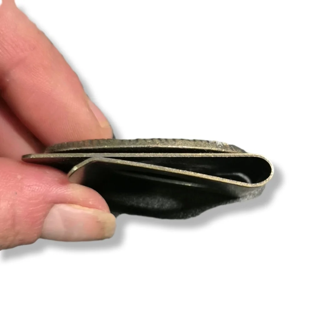 Vintage Frontier Las Vegas Hotel & Casino Brass Money Clip